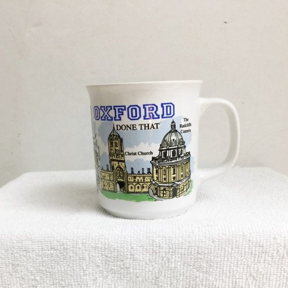 OXFORD Tea Coffee MUG Been There Done That SIGHTS BRITAIN Sampson Souvenir Cup - Picture 4 of 6